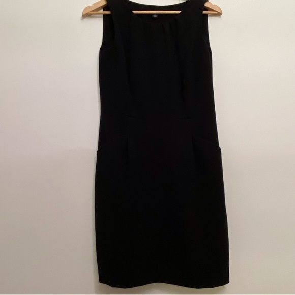 TOMMY Hilfiger little black dress mini bodycon casual office pocket sleeveless 4 - Picture 3 of 14